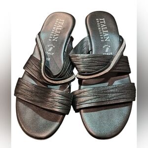 Italian Shoemakers Black Sandals